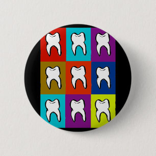 Badge Rond 5 Cm Cadeaux de Popart de dentiste
