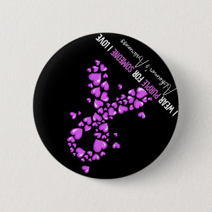 Badge Rond 5 Cm Cadeaux de sensibilisation d'Heimerheimer Je porte