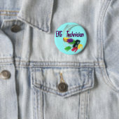 Badge Rond 5 Cm Cadeaux de technicien d'ECG (En situation)