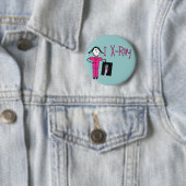 Badge Rond 5 Cm Cadeaux de technologie de rayon X (En situation)
