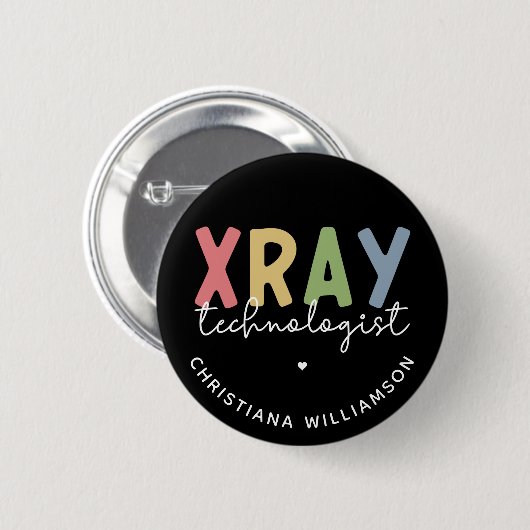 Badge Rond 5 Cm Cadeaux de technologie X-ray (Devant & derrière)