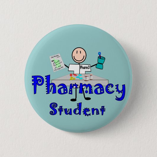 Badge Rond 5 Cm Cadeaux d'étudiant de pharmacie (Devant)