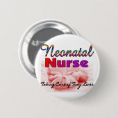 Badge Rond 5 Cm Cadeaux d'infirmière de Neonatal/NICU (Devant & derrière)