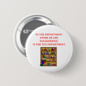 Badge Rond 5 Cm Cadeaux d'INGÉNIERIE (Devant & derrière)