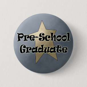 Badge Rond 5 Cm Cadeaux d'obtention du diplôme d'école maternell
