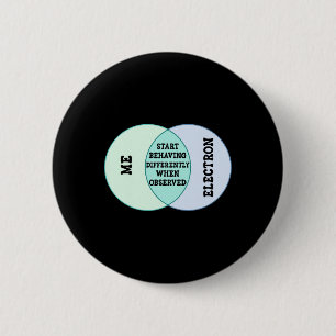 Badge Rond 5 Cm Cadeaux drôles de professeur de sciences et d'enfa