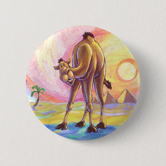 Badge Rond 5 Cm Cadeaux et accessoires de chameau (Devant)