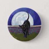 Badge Rond 5 Cm Cadeaux et accessoires de chat noir (Devant)