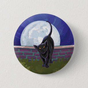 Badge Rond 5 Cm Cadeaux et accessoires de chat noir