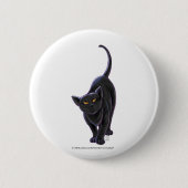 Badge Rond 5 Cm Cadeaux et accessoires de chat noir (Devant)
