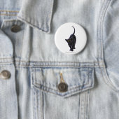 Badge Rond 5 Cm Cadeaux et accessoires de chat noir (En situation)