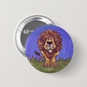 Badge Rond 5 Cm Cadeaux et accessoires de lion (Devant & derrière)