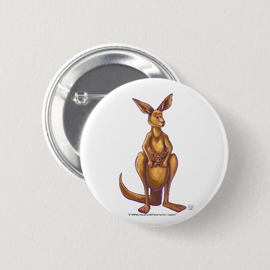 Badge Rond 5 Cm Cadeaux et accessoires Kangaroo (Devant & derrière)