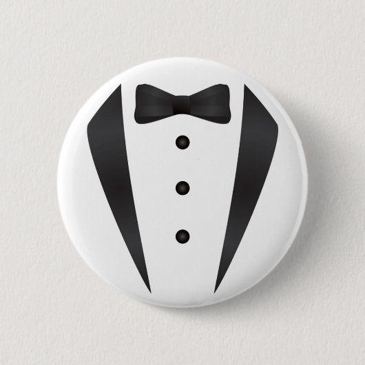 Badge Rond 5 Cm Cadeaux et appui verticaux de mariage de smoking (Devant)