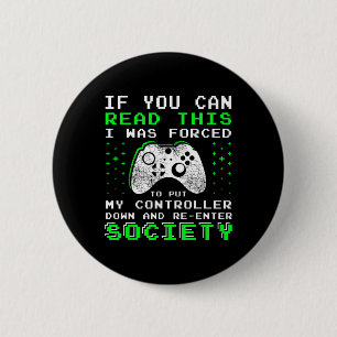 Badge Rond 5 Cm Cadeaux Gamer Pour Les Garçons Ados - Si Vous Pouv