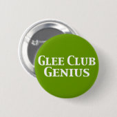 Badge Rond 5 Cm Cadeaux Glee Club Genius (Devant & derrière)