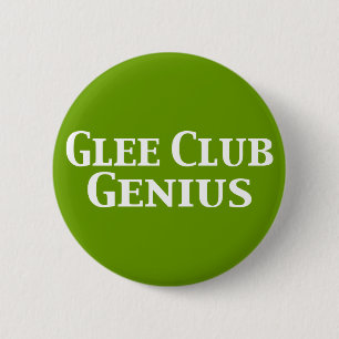 Badge Rond 5 Cm Cadeaux Glee Club Genius
