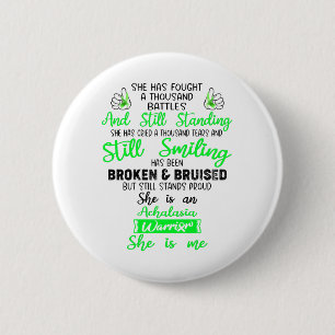 Badge Rond 5 Cm Cadeaux guerriers du syndrome d'Achalasia