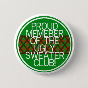 Badge Rond 5 Cm Cadeaux laids de chandail de Noël