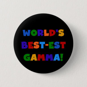 Badge Rond 5 Cm Cadeaux lumineux gamma de couleurs du Meilleur-est