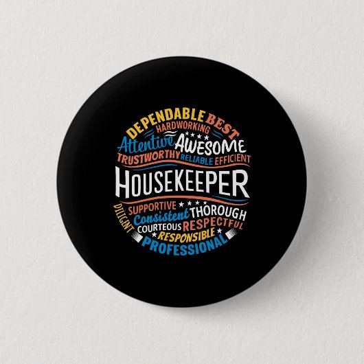 Badge Rond 5 Cm Cadeaux ménagères amusant semaine de ménage Appréc (Devant)
