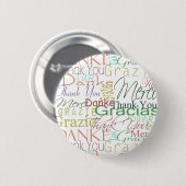 Badge Rond 5 Cm Cadeaux Mercis (Devant & derrière)