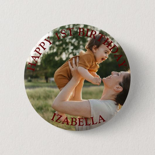 Badge Rond 5 Cm Cadeaux mignons Joyeux anniversaire (Devant)