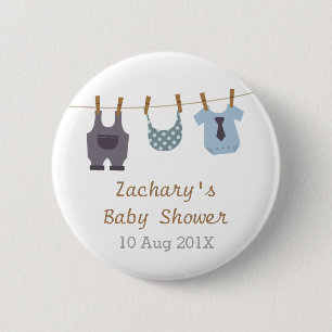 Badge Rond 5 Cm Cadeaux modernes de douche de bébé de vêtements de