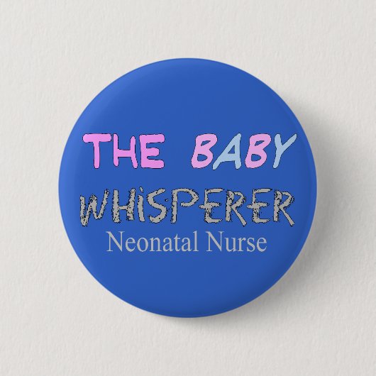 Badge Rond 5 Cm Cadeaux néonatals d'infirmière "le Whisperer de (Devant)