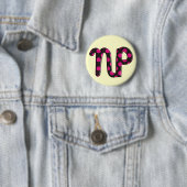 Badge Rond 5 Cm Cadeaux "NP " de praticienne d'infirmière (En situation)