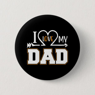 Badge Rond 5 Cm Cadeaux papa J'aime mon père