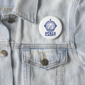 Badge Rond 5 Cm CADET ESPACE - Bleu (En situation)
