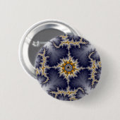 Badge Rond 5 Cm Cadre - Fractal (Devant & derrière)