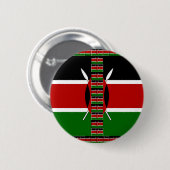 Badge Rond 5 Cm Cadres frontaliers du Kenya Seless Flags (Devant & derrière)