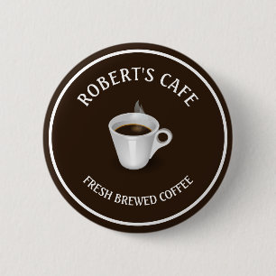 Badge Rond 5 Cm Café Barista Café sur mesure