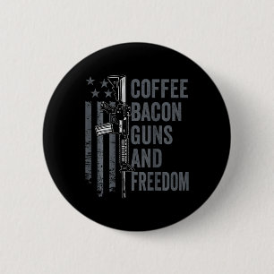 Badge Rond 5 Cm Café Bycon Armes Et Liberté - Bbq Grill Pro Gun