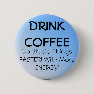 BADGE ROND 5 CM CAFÉ DE BOISSONS