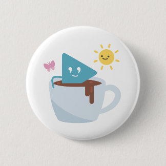 Badge Rond 5 Cm Café et soleil Selby