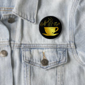 BADGE ROND 5 CM CAFÉ ET THÉ (En situation)