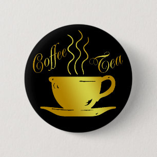 BADGE ROND 5 CM CAFÉ ET THÉ