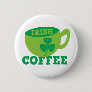 Badge Rond 5 Cm Café irlandais