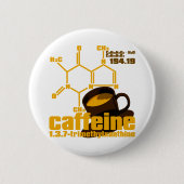 Badge Rond 5 Cm Caféine (Devant)