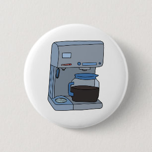 Badge Rond 5 Cm Cafetière
