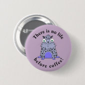 Badge Rond 5 Cm Caffelotta cryptokitty veut du café (Devant & derrière)