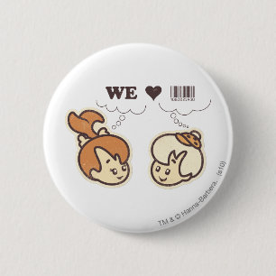 Badge Rond 5 Cm Cailloux et bam bam que nous aimons