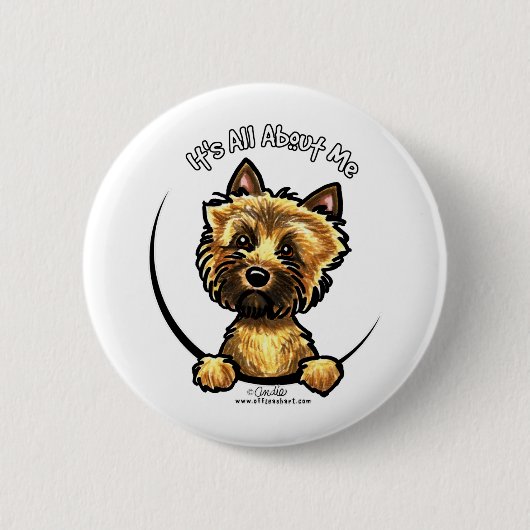 Badge Rond 5 Cm Cairn Terrier C'Est Tout Pour Moi (Devant)