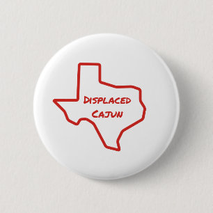 Badge Rond 5 Cm Cajun déplacé le Texas