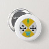 Badge Rond 5 Cm Calabre Italie (Devant & derrière)
