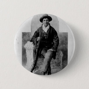 Badge Rond 5 Cm Calamity Jane Portrait