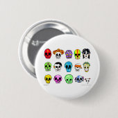 Badge Rond 5 Cm Calaveritas (Devant & derrière)